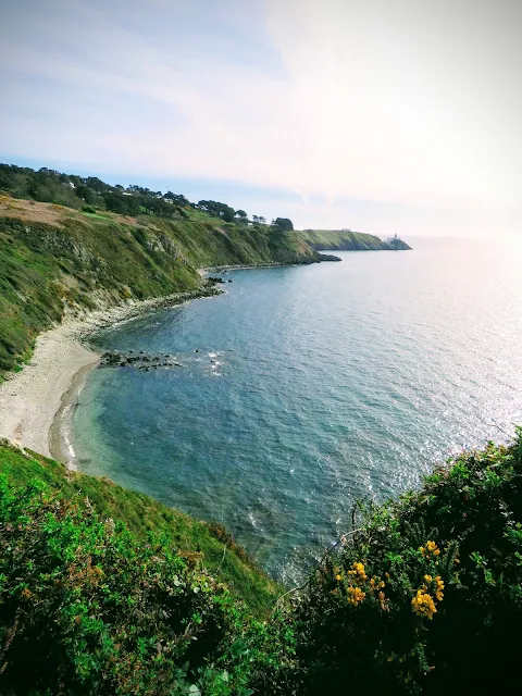 Views from the Howth Head Trail in Dublin in April