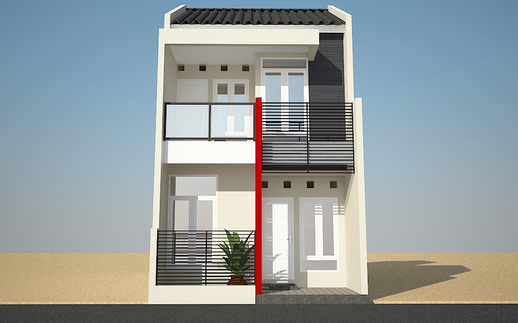  Rumah  Minimalis  2  Lantai  Type  70 Terbaru Tampak  Depan  