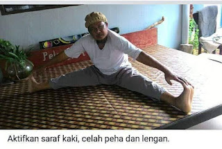 mengaktifkan saraf kaki