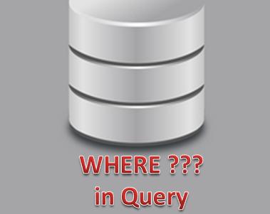 WHERE in QUERY SQL