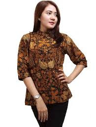 Model Baju Batik Kerja Modern Terbaru