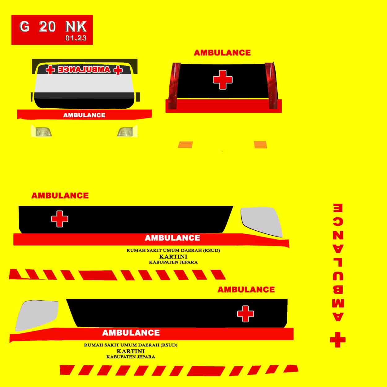 stiker bussid kecil