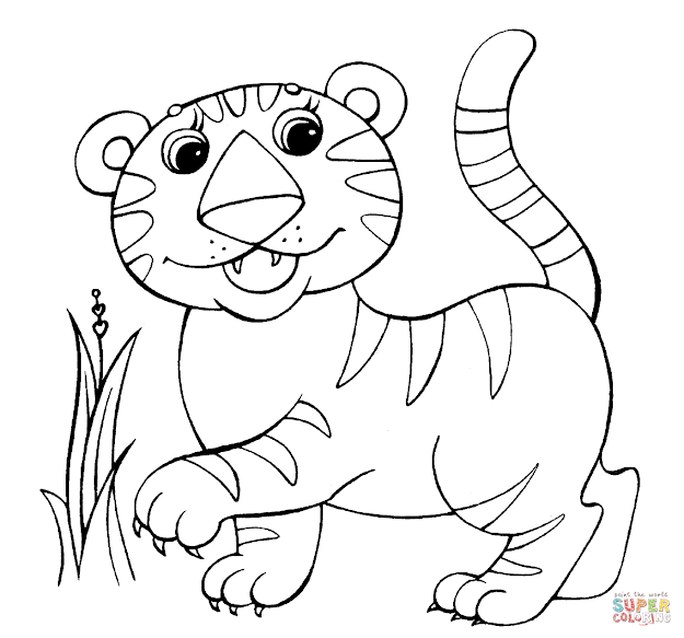 Click The Baby Tiger Coloring Pages To View Printable Version Or Color It  Online Patible With Ipad And Android Tablets