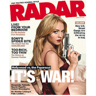 Lindsay Lohan on the cover of the June issue of Radar