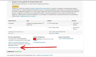 Come Disdire Amazon Music Unlimited e HD