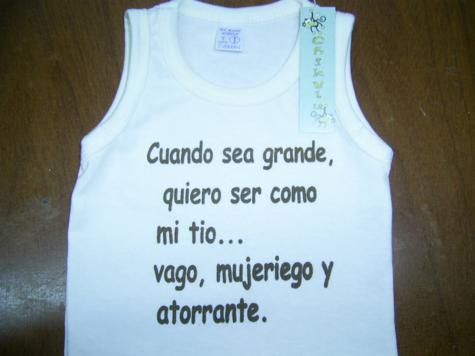 MUSCULOSAS PARA BEBES Y CHICOS PERSONALIZADAS CON FRASES