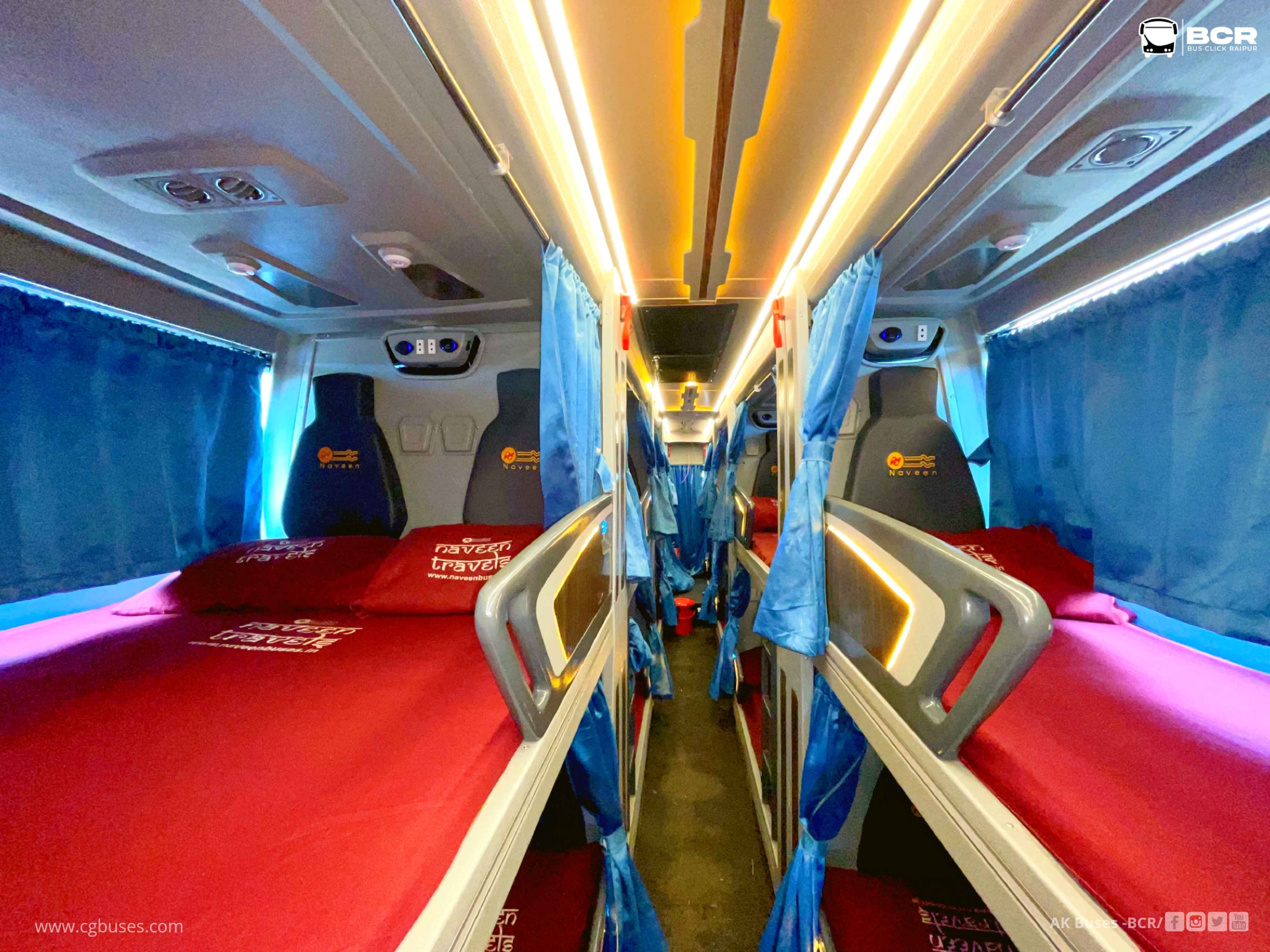 Naveen Travels Sutlej S-1800 Bus Interior