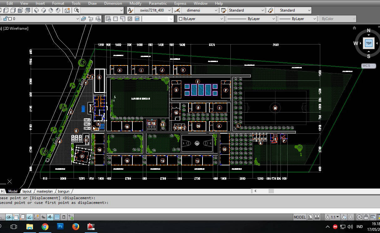 AUTO CAD MASTERPLAN SEKOLAH DWG FILE PROTOTYPE KEMENDIKNAS 2017