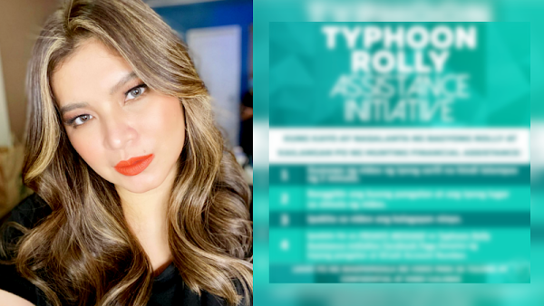 Angel Locsin provides cash assistance to Typhoon Rolly victims!