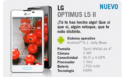 LG Optimus LII Dual E4Especificaciones - Mvil Celular