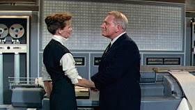 Katharine Hepburn and Spencer Tracy in Desk Set