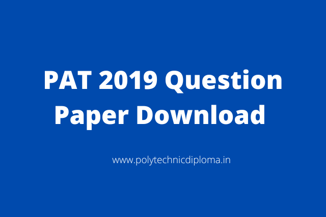 pat previous year question paper pdf