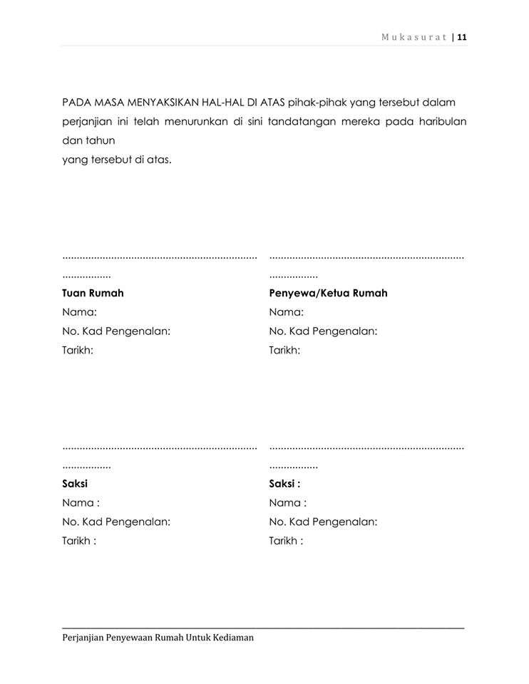 orked dan violet contoh surat perjanjian sewa rumah 