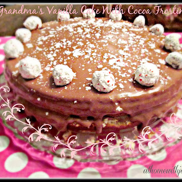 Grandma's Vanilla Cake With Cocoa Frosting