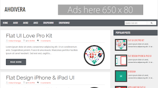 Ahoivera Responsive Blogger Template