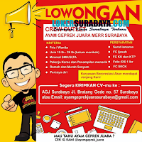 Lowongan Kerja di Ayam Geprek Juara Merr Surabaya Januari 2020
