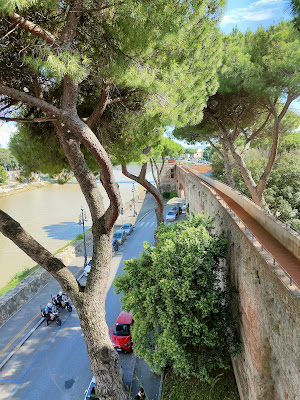 Giardino Scotto（スコット庭園）の城壁の見張り台からみる景色