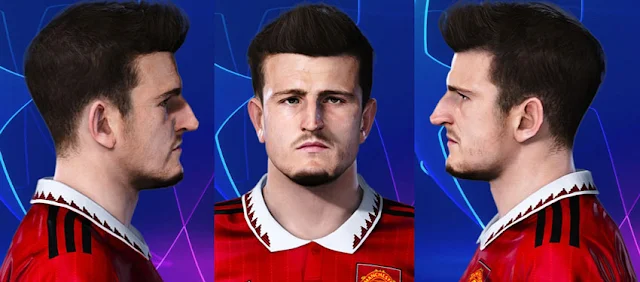 Harry Maguire Face (Manchester United) For eFootball PES 2021