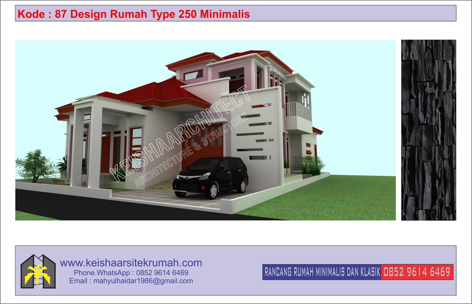 Kode 87 Design Rumah Type 250 Lokasi Banda Aceh Desain Rumah