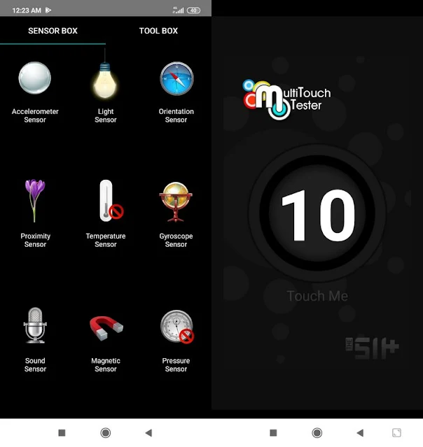 Sensorbox for Android & Multitouch Tester Xiaomi Redmi 8A Pro