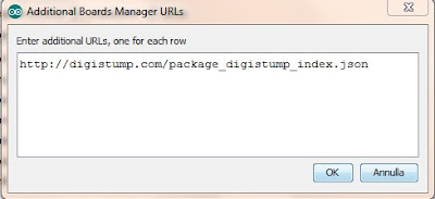 Fig. 3 - Dove inserire la stringa - Fonte Arduino IDE