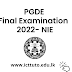 Postgraduate Diploma in Education Final Examination - 2022