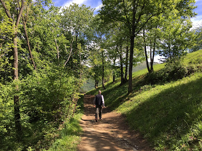 View of one part of the trail called Giro del Monte.