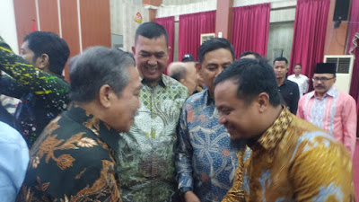 Ketika Bupati Sidrap Hadiri Pisah Sambut Kajati Sulsel 