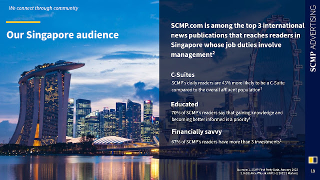 SCMP audience in Singapore