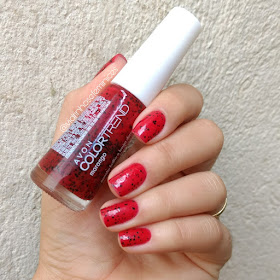 esmalte avon morango efeito pontilhado color trend 