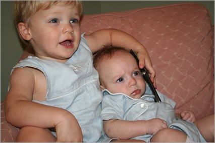 Trigger and Campbell- matching outfits and Gabe and Amy 060