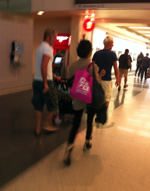 My favorite picture Kim Vo pushing the baby stroller Jeannie Mai carrying 