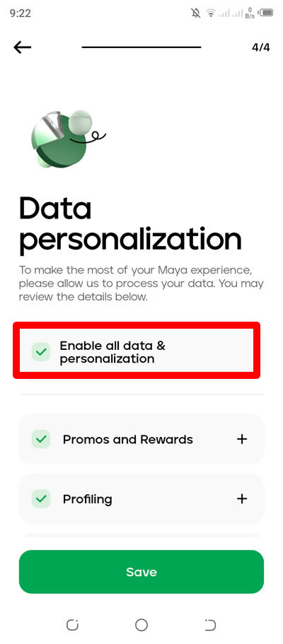 enable all in data and personalization