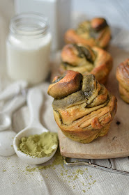 Brioche au thé matcha