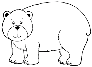 Big Bear Coloring Sheet For Kids