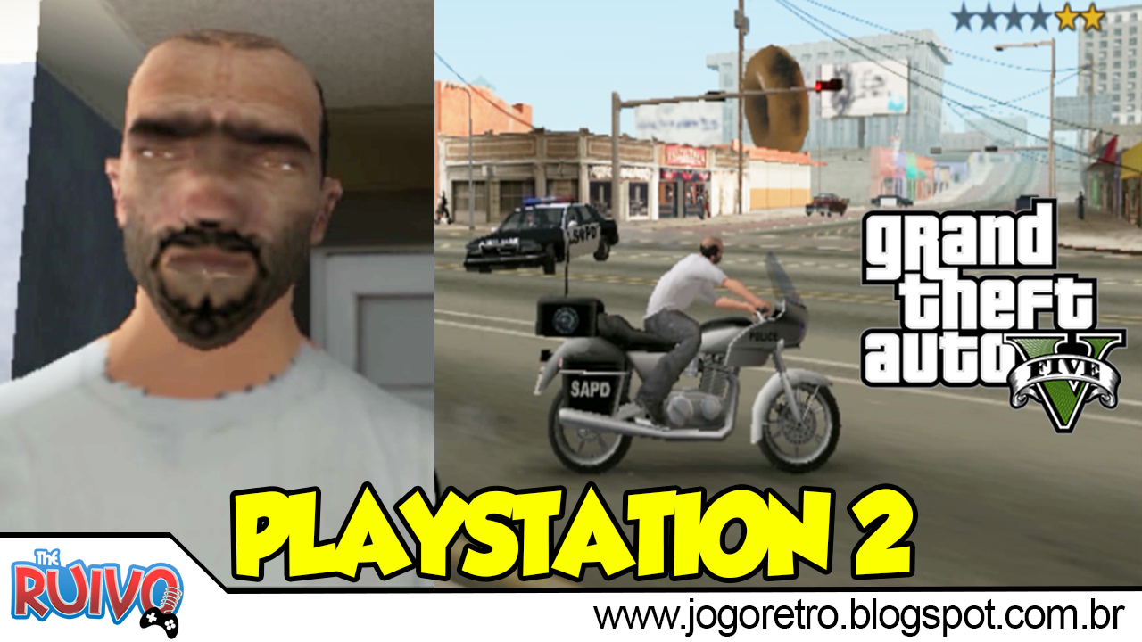 Grand Theft Auto V (GTA V by GeoMatrix) no Playstation 2 
