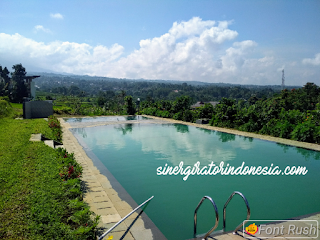 villa bogor sukabumi  kolam renang luas besar