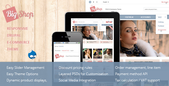 Bigshop Best responsive Drupal Commerce Theme
