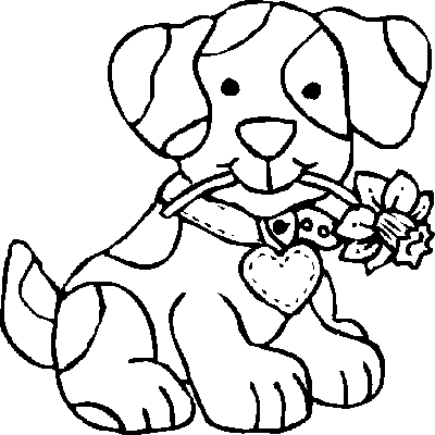 Puppy Coloring Sheets on Coloring  Dog Coloring Pages For Kids