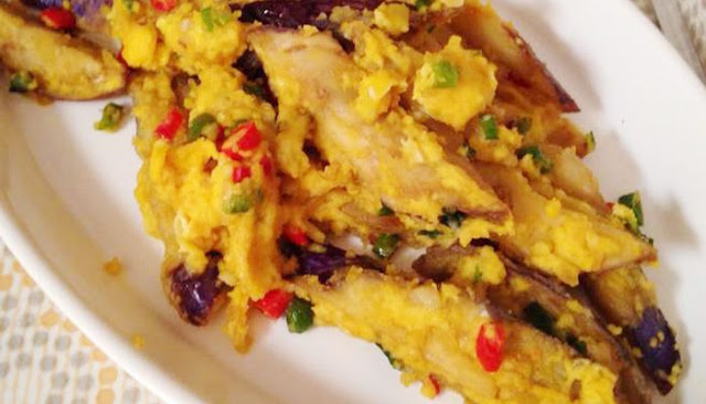 Resep Terong Goreng Balut Telur Asin