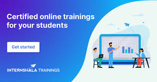 Certified online trainings Internshala