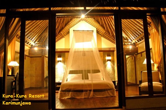 desain kamar villa kura kura resort karimunjawa