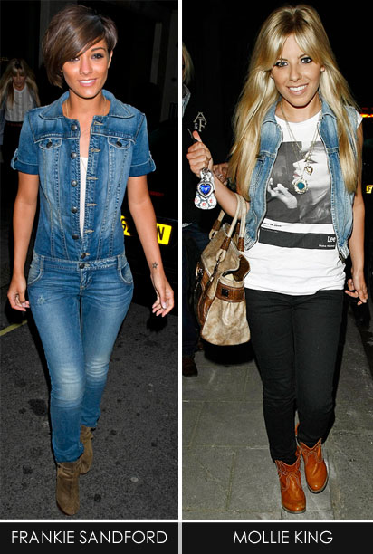I particularly choose to wear a denim waistcoat as I noticed The Saturdays