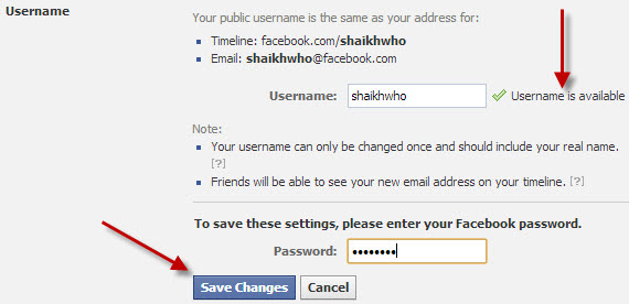 Facebook-Username-Change