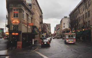 Rainy Portland Street