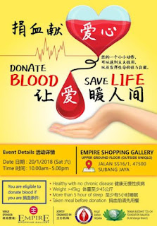 Blood Donation Campaign at Empire Shopping Gallery (20 January 2018)