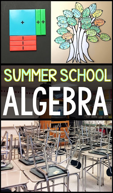 Are you teaching algebra in summer school and wondering how to make it engaging, fun and worthwhile? In this post I collected my favorite resources, activities and links to bring algebra to life. A strong algebra foundation sets a kid up for success in all other math classes. Why not make it fun?