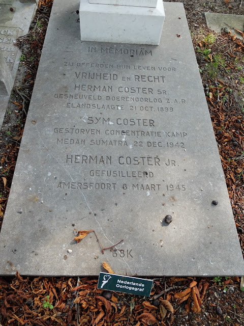 In memoriam Herman Coster Sr. Begraafplaats Oud Eik en Duinen, Den Haag. Foto: Robert van der Kroft