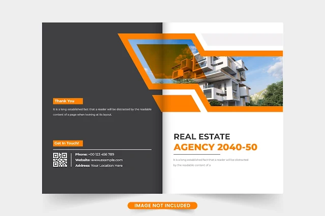 Creative book cover for real estate free download