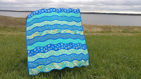 High Tide quilt with Kiamesha fabric for Moda